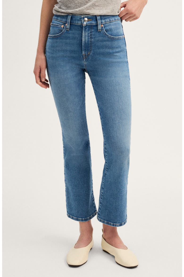 The Flare Super Stretch Crop Jeans