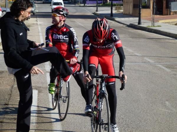 "If you don't go harder this time, I'll kick you off your bike"
