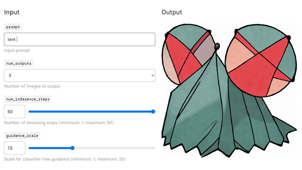 Images created with an AI Pok&eacute;mon generator