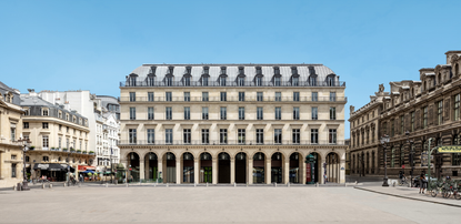 The building that will house the Fondation Cartier pour l’artcontemporain from 2025, Place du Palais-Royal, Paris. Interior architecture by Jean Nouvel. Photo © Luc Boegly