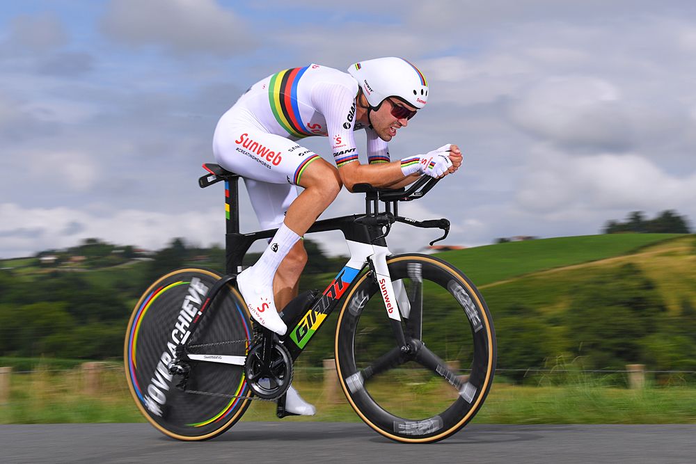 Tom Dumoulin (Sunweb) wins the time trial at the Tour de France