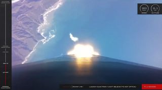 A Rocket Lab Electron booster carrying the Sequoia Earth-watching satellite for Capella Space launches into orbit from Launch Complex 1 at Mahia Peninsula, New Zealand in a successful return-to-flight mission on Aug. 31, 2020 NZT (Aug. 30 GMT/EDT).