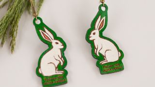 The Follow the White Rabbit earrings