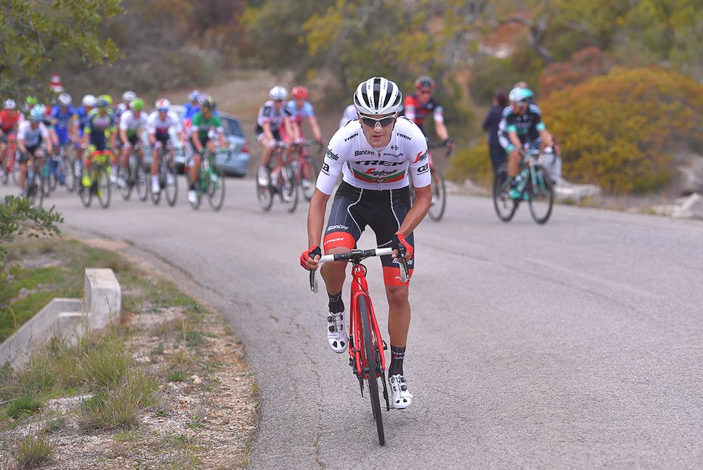 Trek-Segafredo's Ruben Guerreiro attacks late in stage 5 at Volta ao Algarve