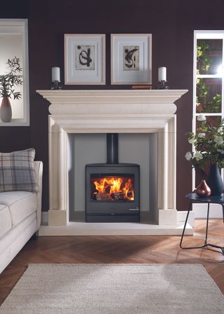 contemporary and understated woodburning stove from yeoman