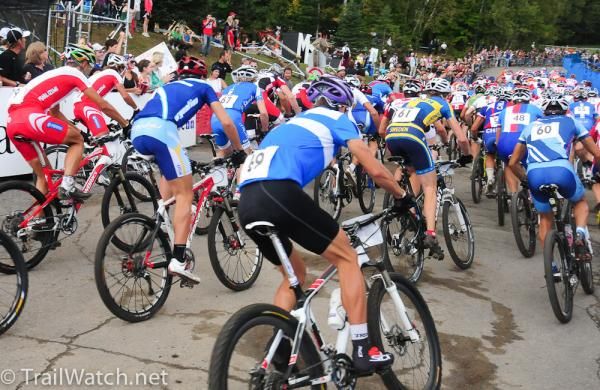 Elite men's cross country start