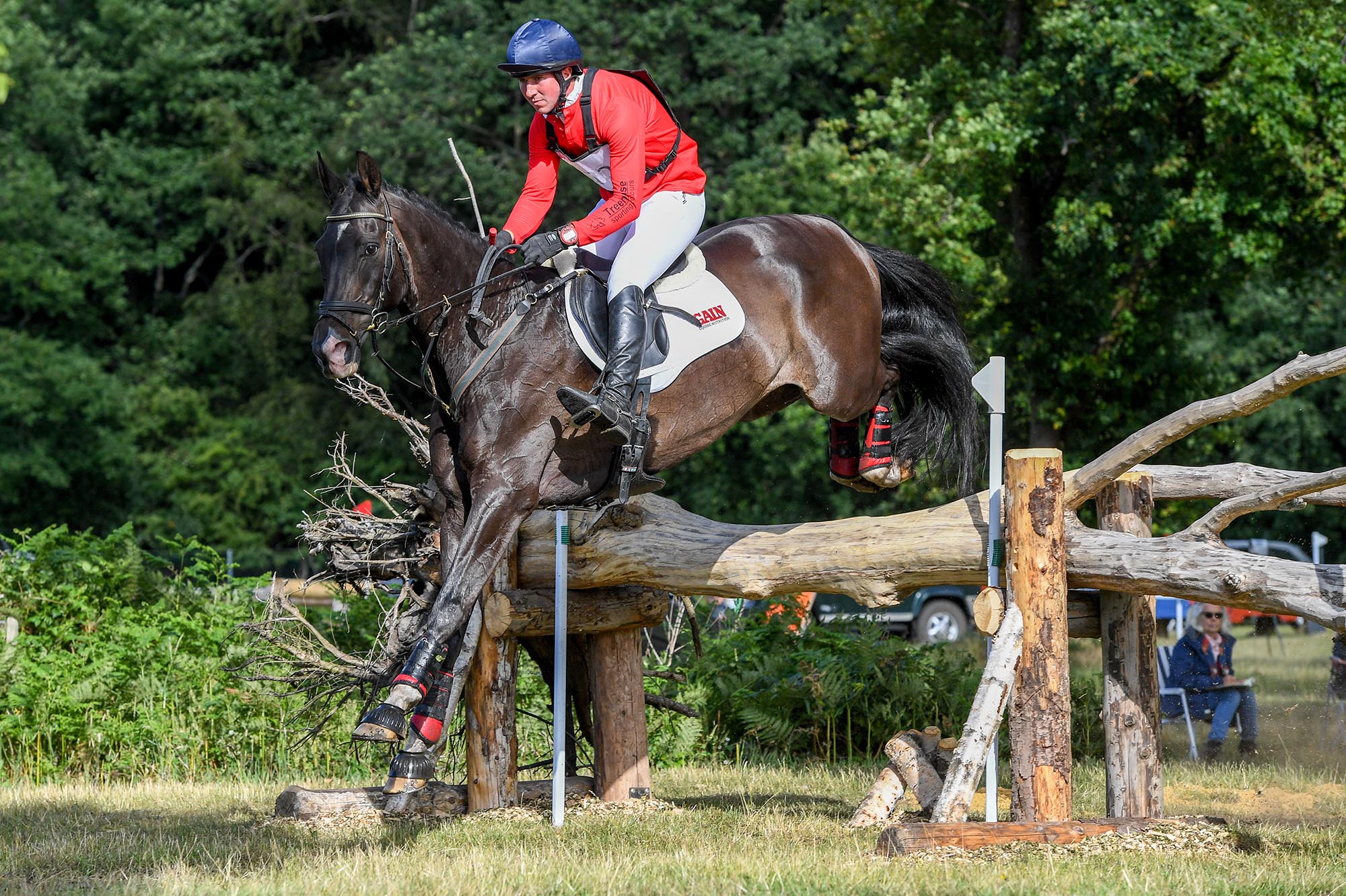 David Doel and Mr Hiho at Tweseldown in 2020.