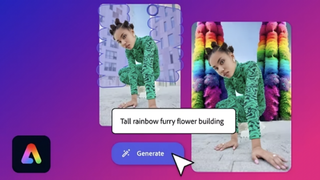 A demo of Adobe's Generative Fill and Text to Template in Adobe Express