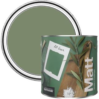 tin of green paint