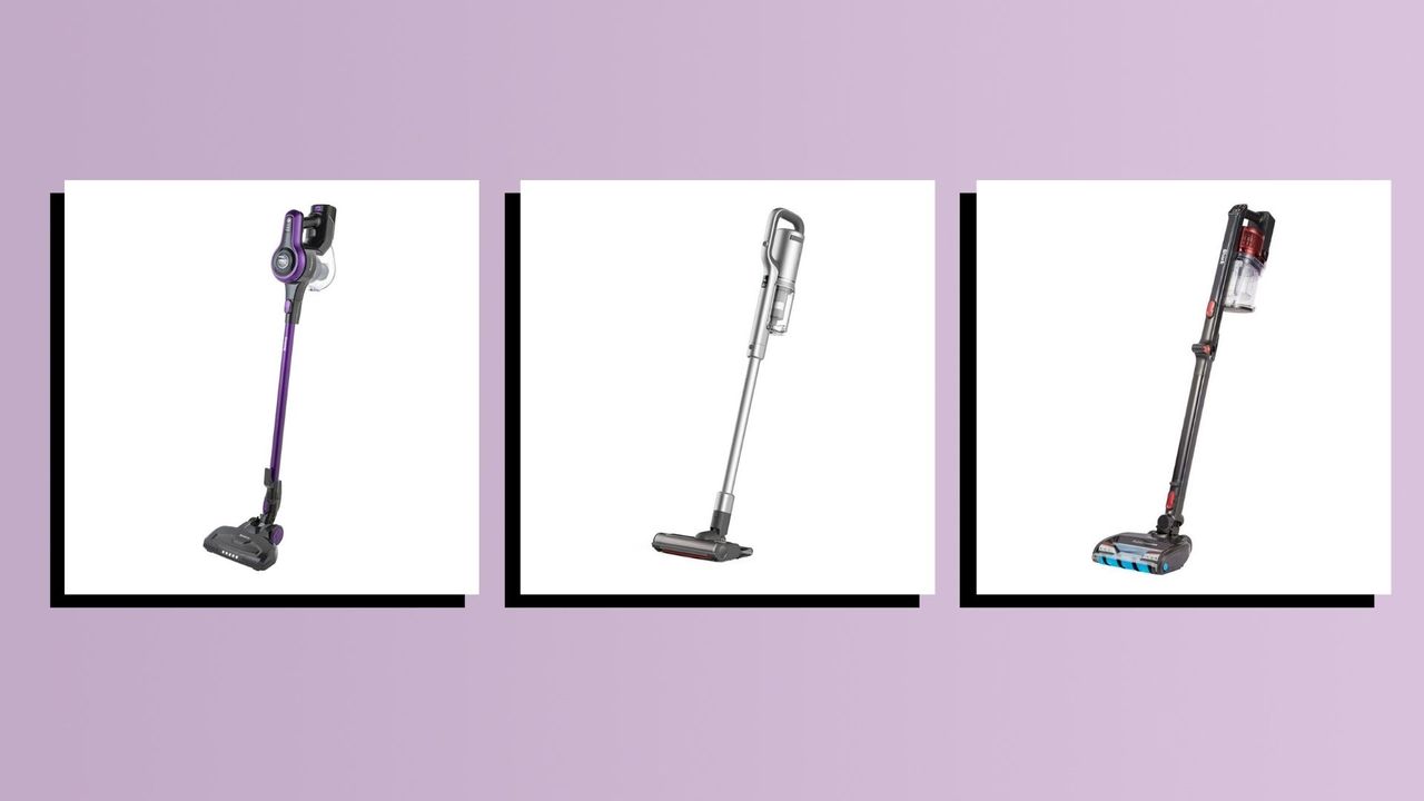 a collage image of three of the best cordless vacuums in w&amp;h&#039;s guide