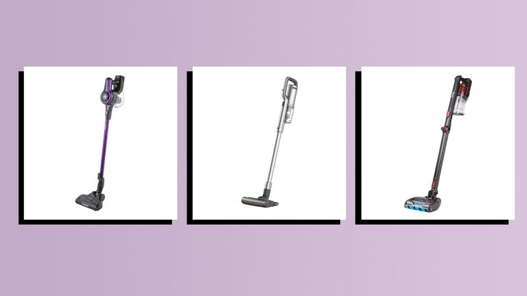 a collage image of three of the best cordless vacuums in w&h's guide