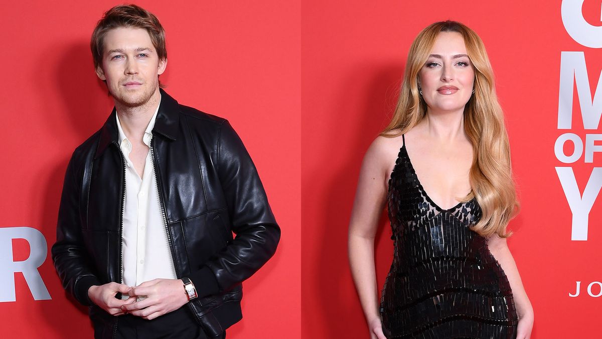 Joe Alwyn a eu un moment coquin sur le tapis rouge avec la comédienne et présentatrice britannique Amelia Dimoldenberg