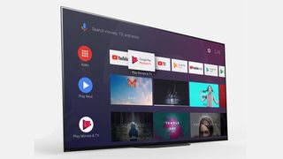 An example Android TV interface.