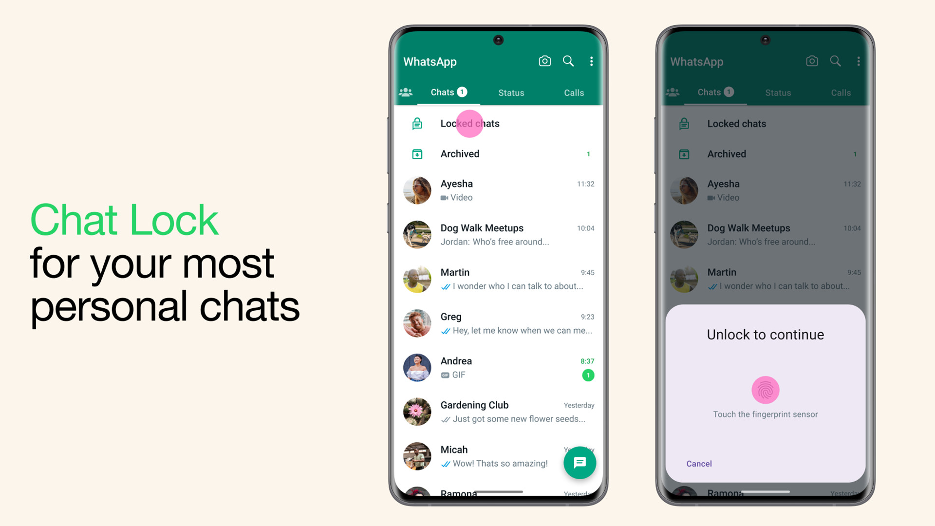 Chat Lock in WhatsApp