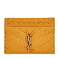 Saint Laurent, Logo card holder, £190, Harvey Nichols