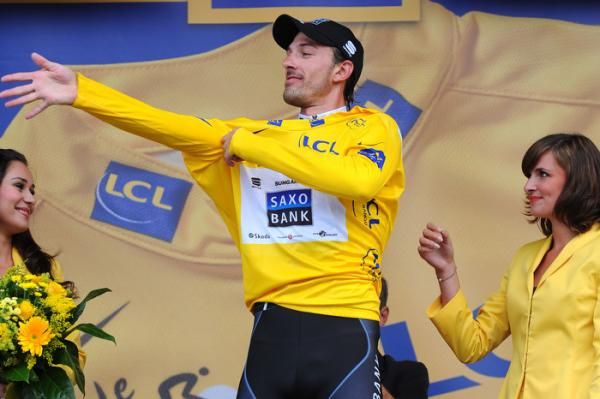 Donning the maillot jaune is something Fabian Cancellara is quite familiar with.