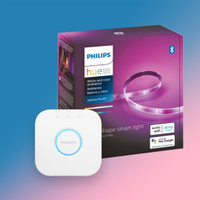 Philips Hue | Lightstrip Starter Kit | 80" Light Strip | Base Plug | Hue Hub| Compatible with Alexa, Google Assistant| $109.99