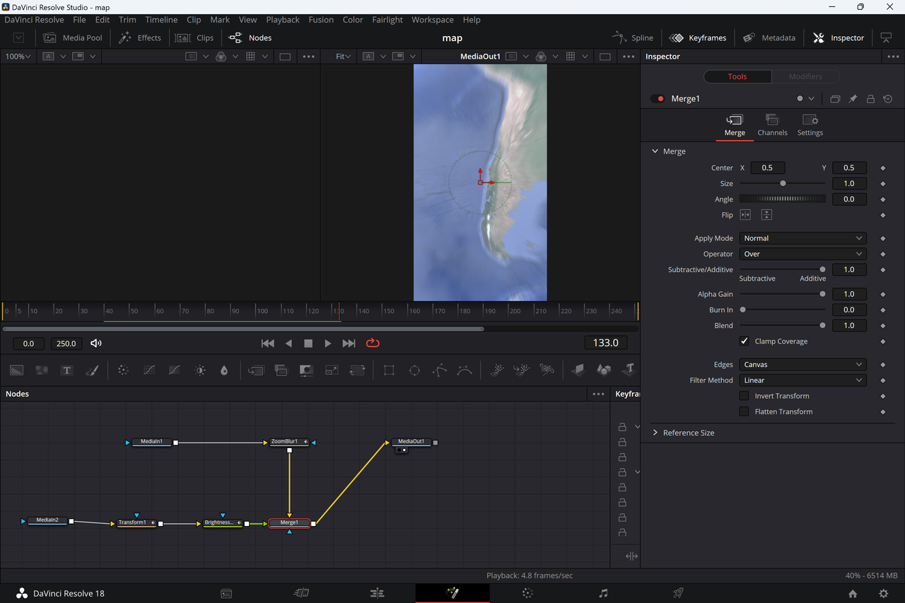Screenshot from Davinci Resolve 18, the best free video editing software