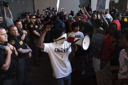 Protesters in Cleveland