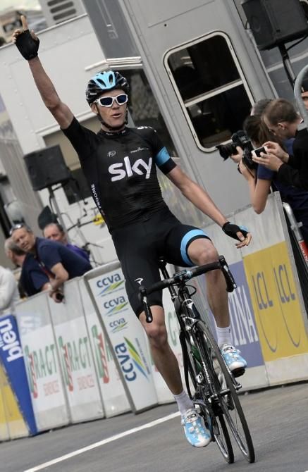 Chris Froome (Sky) took over the race lead in Valmorel