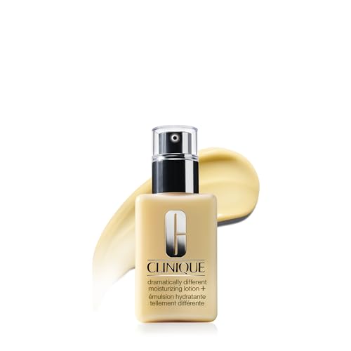 Clinique Dramatically Different Moisturizing Lotion+ | Hydrating Face Mositurizer With Glycerin and Urea | Strengthens Skin Barrier | Step 3 in 3-Step Skin Care Routine, 4.2 Fl Oz
