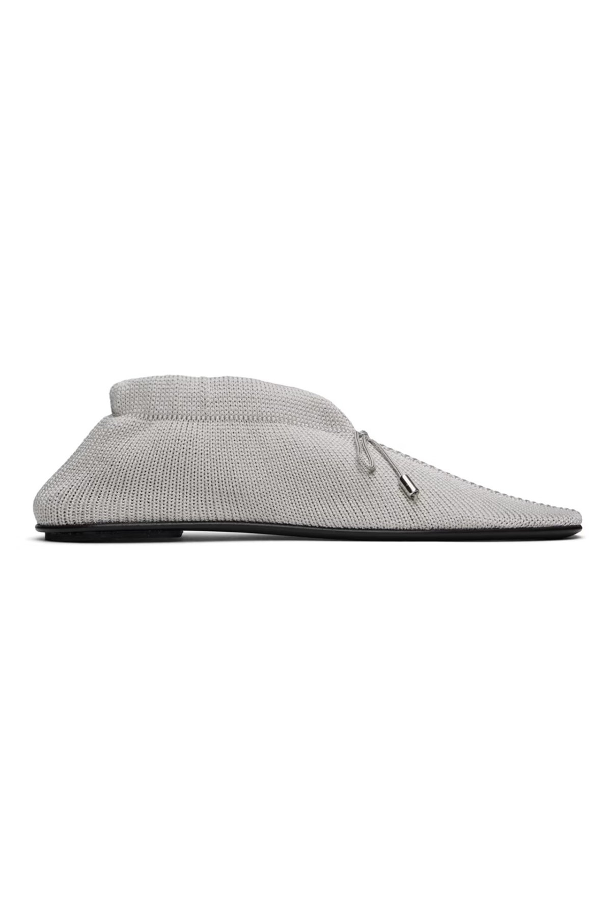 Gray 'the Knitted' Ballerina Flats