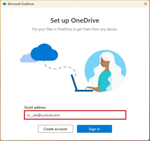 Настройка OneDrive