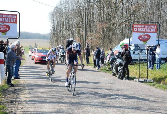 Aleksejs Saramotins (IAM Cycling) takes the mountain sprint