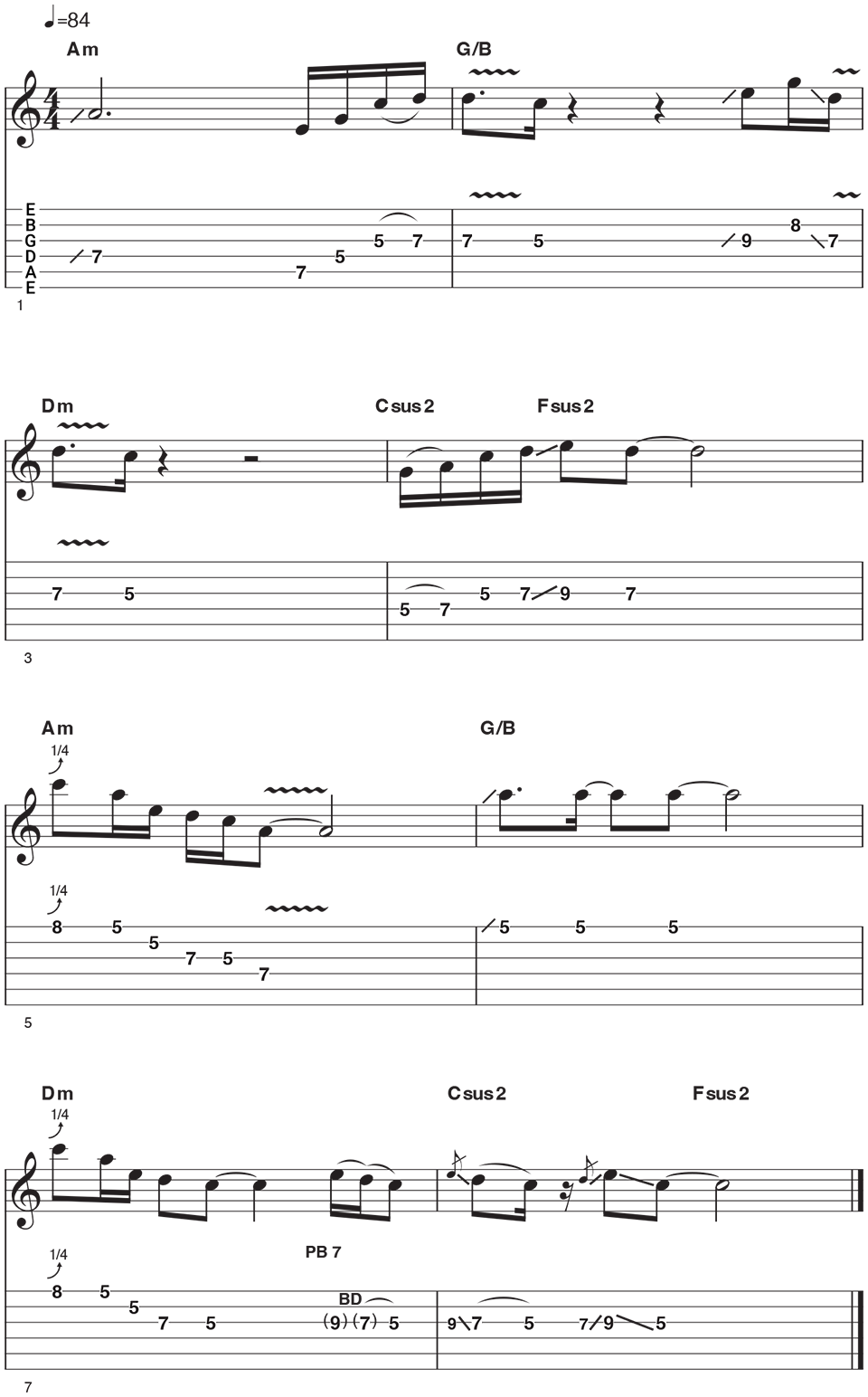 Minor Pentatonic Example 6