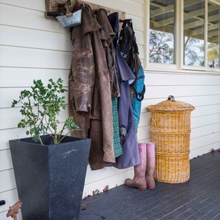 outside open boot room area