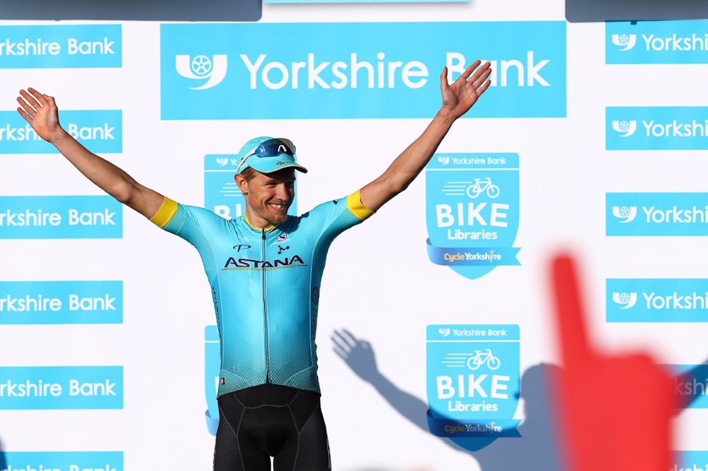 Magnus Cort Neilsen on the Yorkshire podium