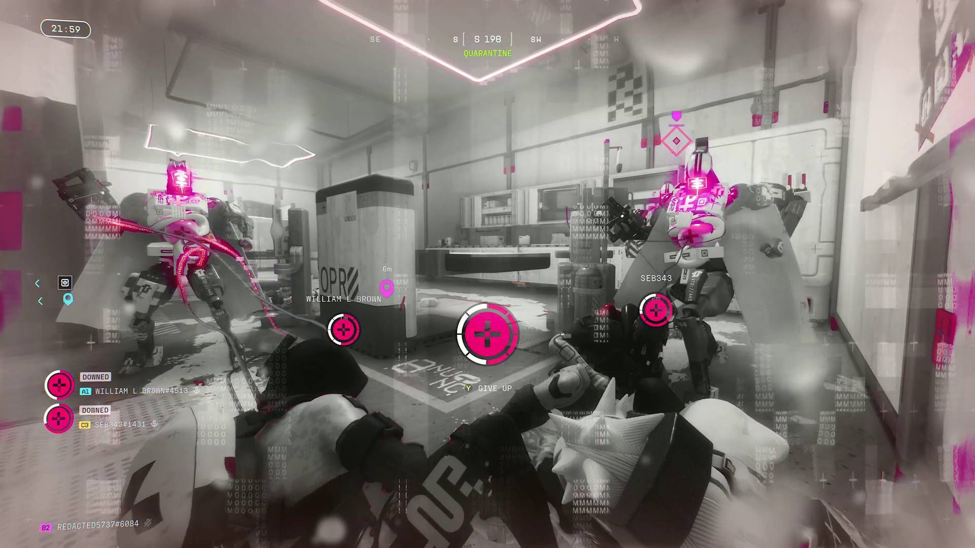 Marathon UESC robots attacking three downed runners