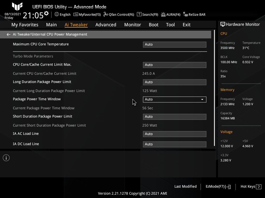 Asus TUF Gaming Z590-Plus WIFI