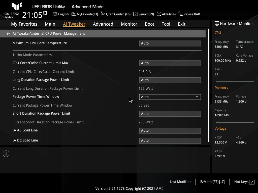 Asus TUF Gaming Z590-Plus WIFI