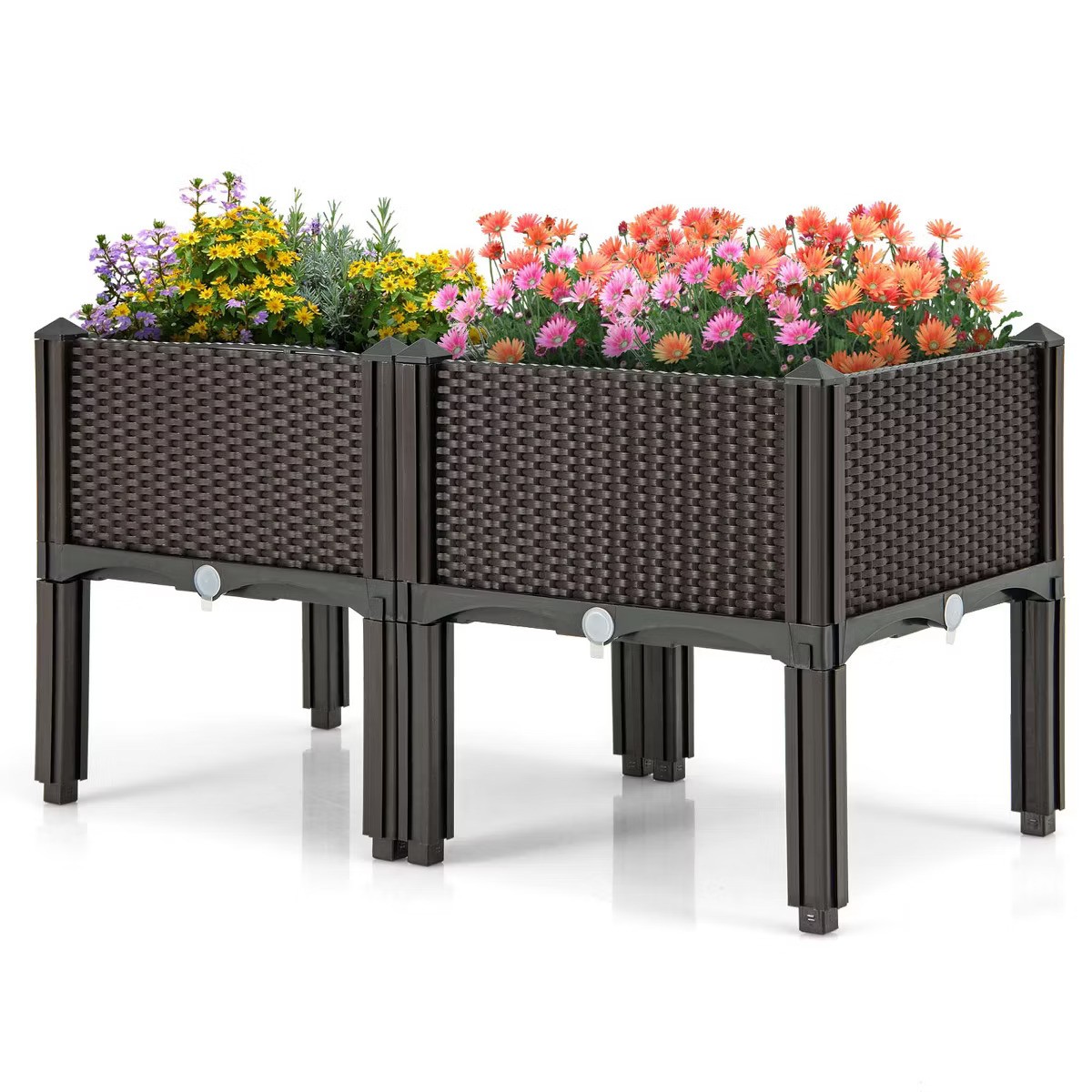 Target, Costway Elevated Plastic Raised Garden Bed Planter Kit