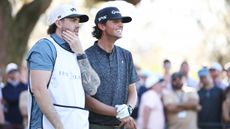 Grant Horvat and his caddie at the Creator Classic