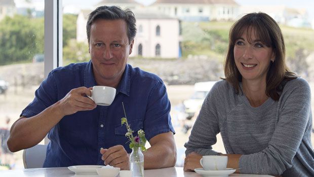 David Cameron with his wife Samantha