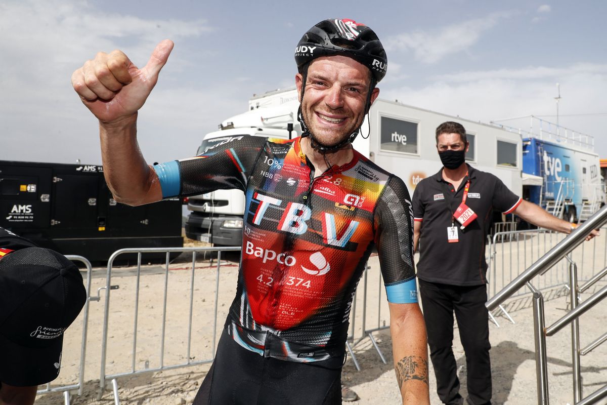 Vuelta Espana 2021 - 76th Edition - 9th stage Puerto Lumbreras - Alto de Velefique 188 km - 22/08/2021 - Damiano Caruso (ITA - Bahrain Victorious) - photo Luis Angel Gomez/BettiniPhoto&Acirc;&copy;2021