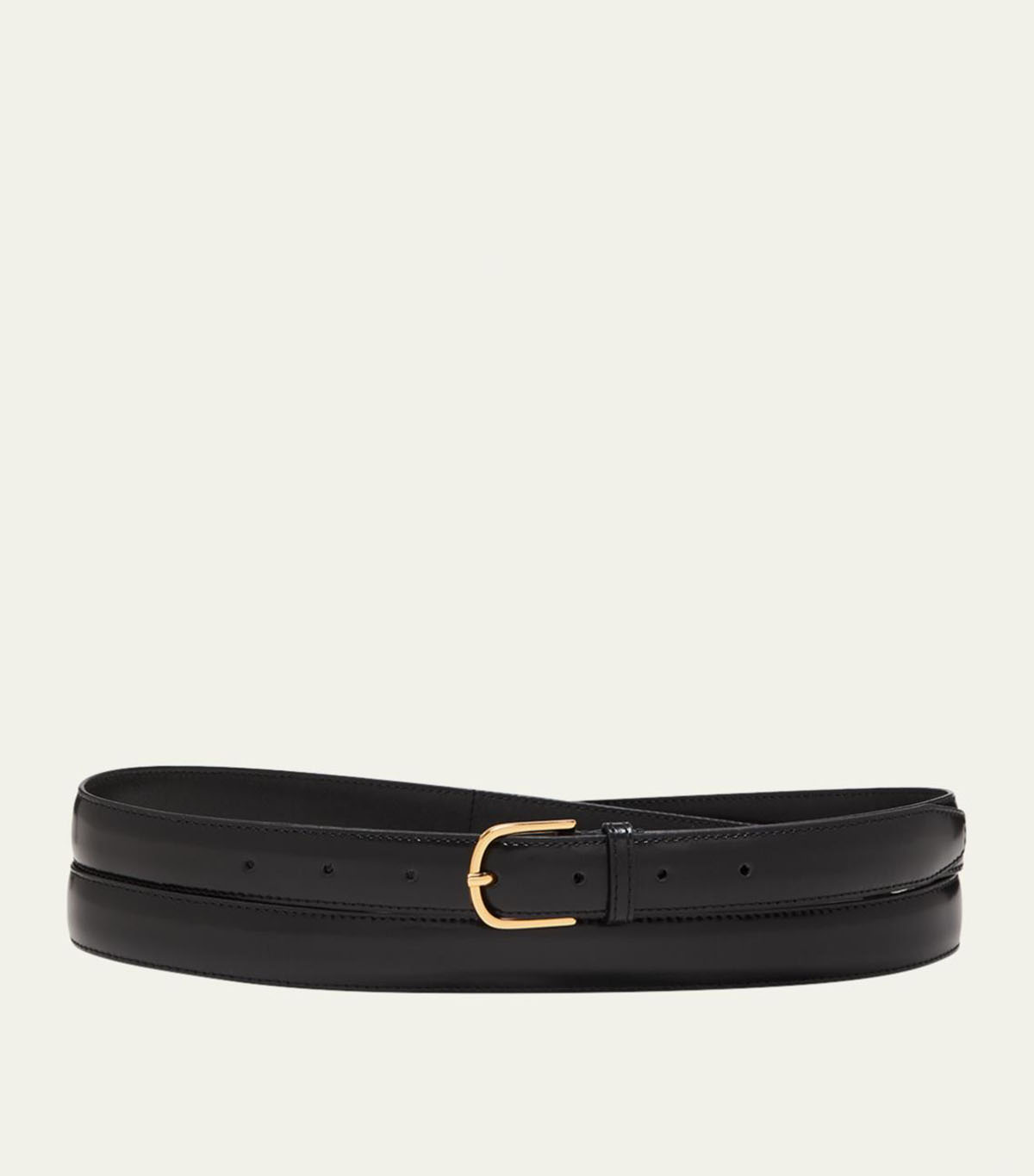 Toteme , Slim Leather Trouser Belt in Black