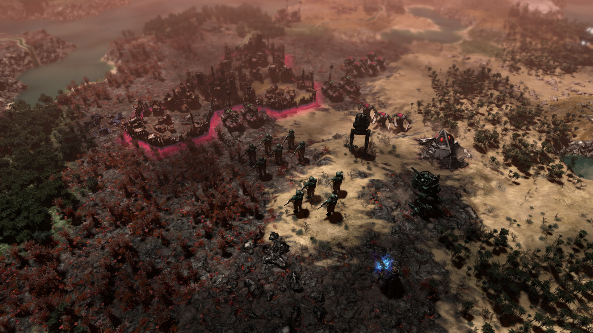 A screenshot of a map for the 4X game Warhammer 40,000: Gladius &amp;ndash; Relics of War.