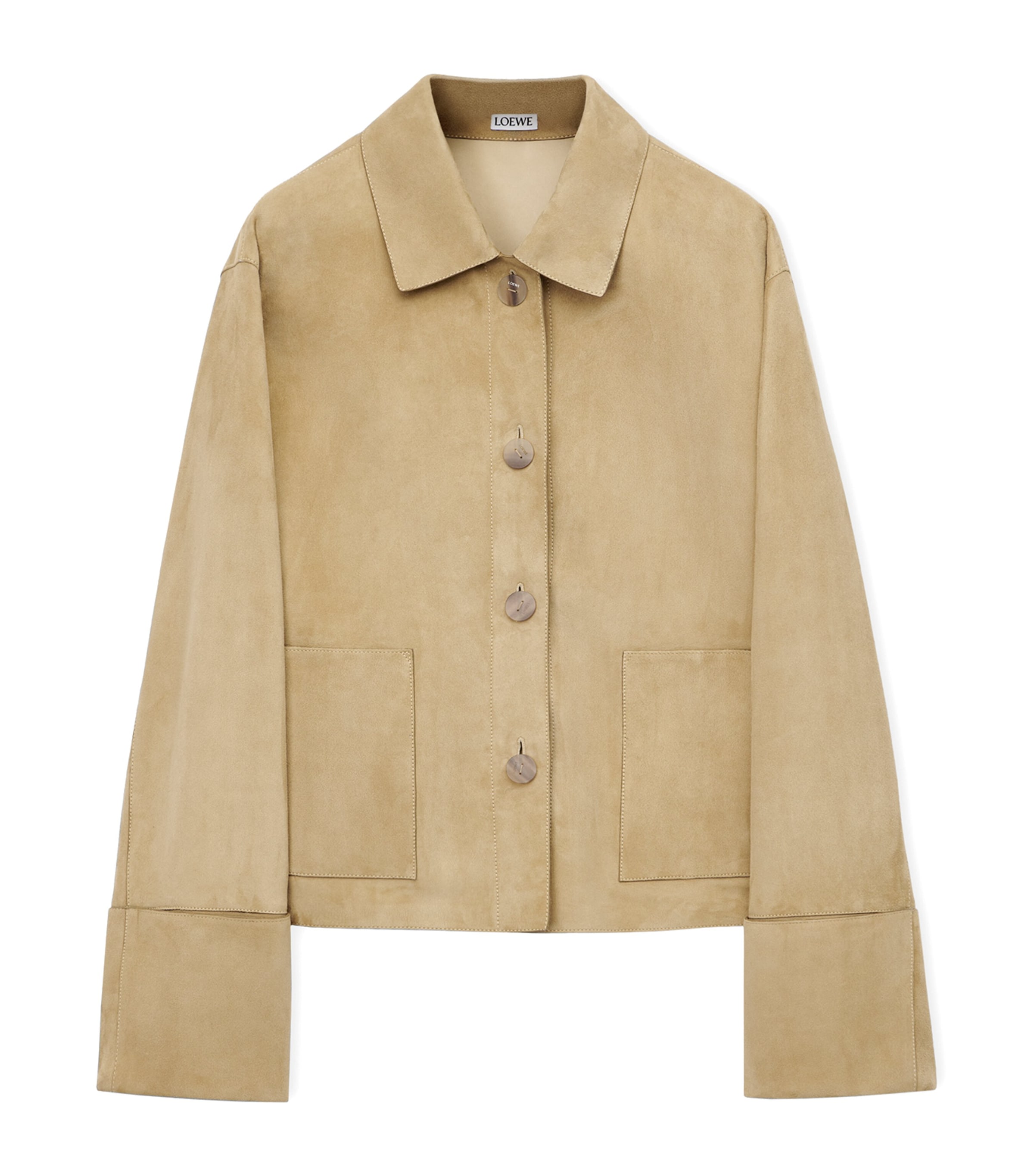 Suede Turn-Up Jacket
