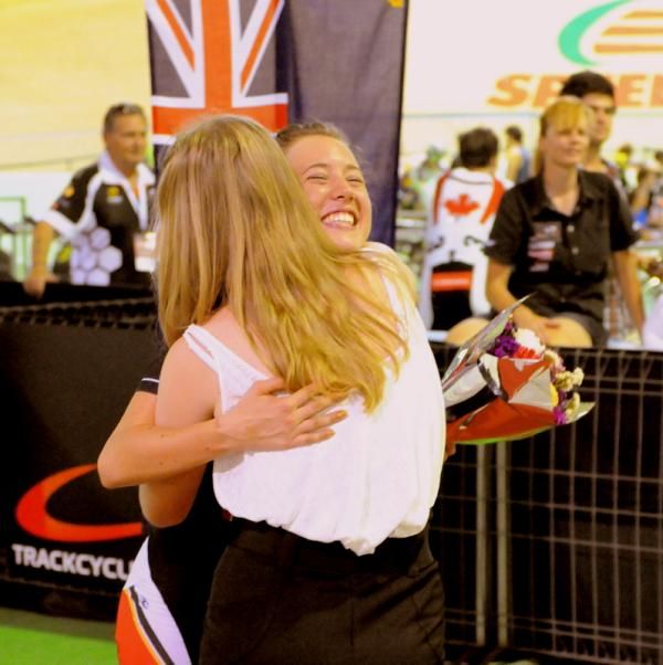 Jessica Allen lifted the roof off with her bronze in the womens points race.