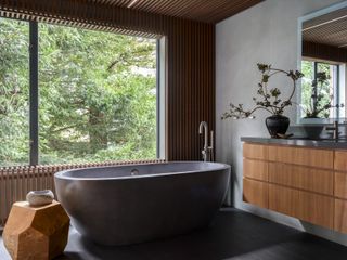 A bathroom with minimalistic features