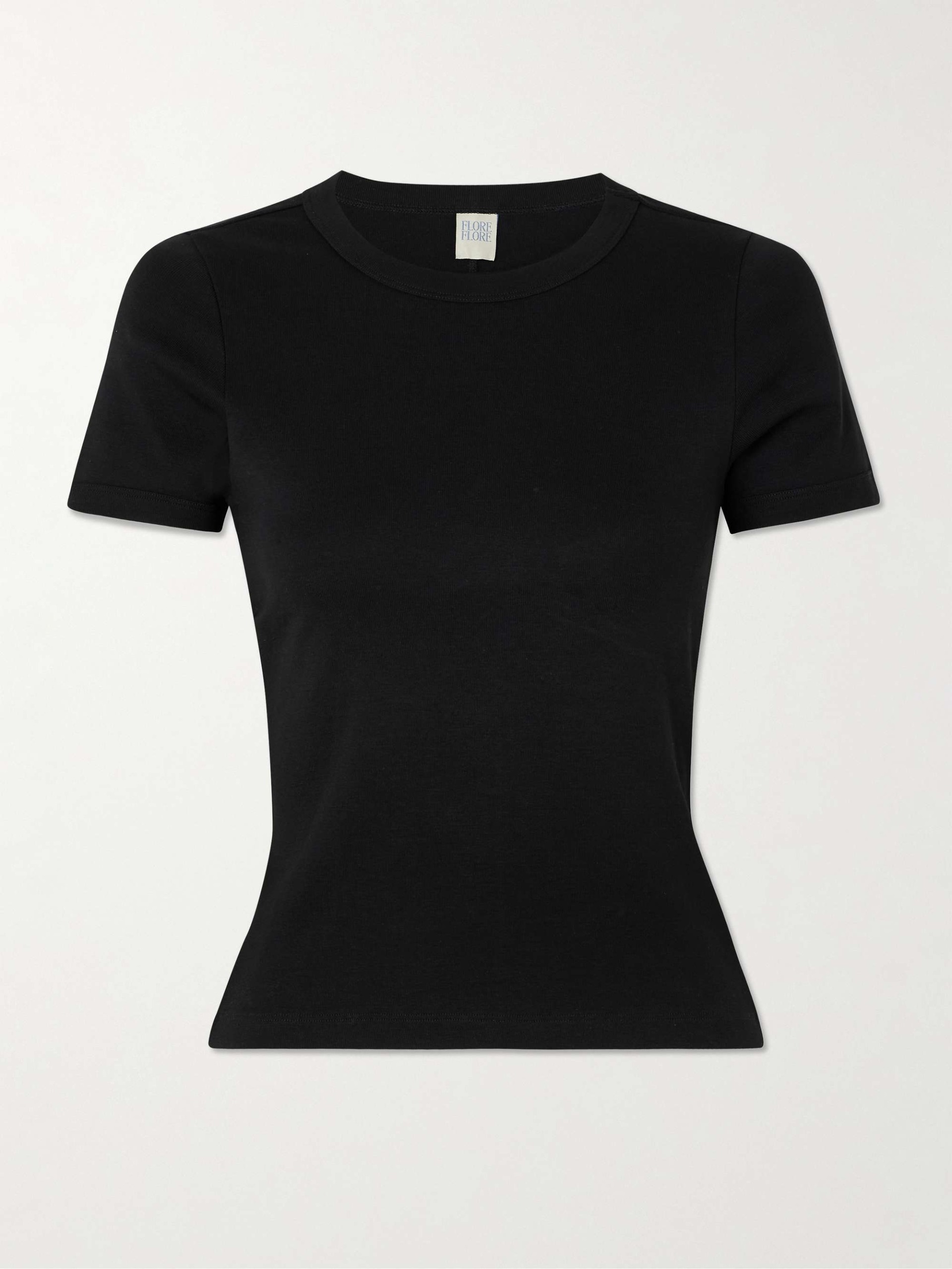 Car Ribbed Organic Cotton-Jersey T-Shirt