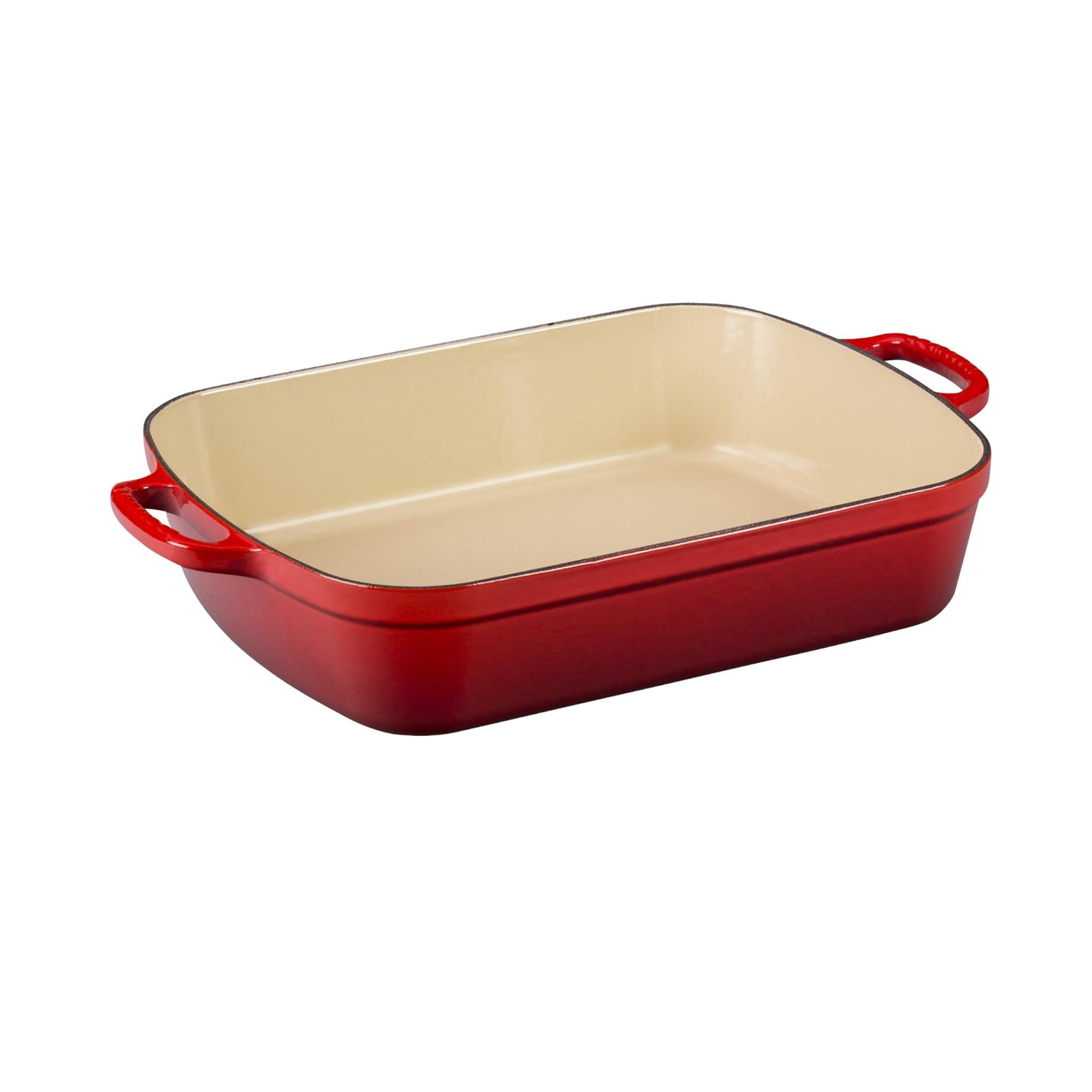 Le Creuset Enameled Cast Iron Signature Rectangular Roaster, 7 Qt. (12.8&quot; X 18.7&quot;), Cerise