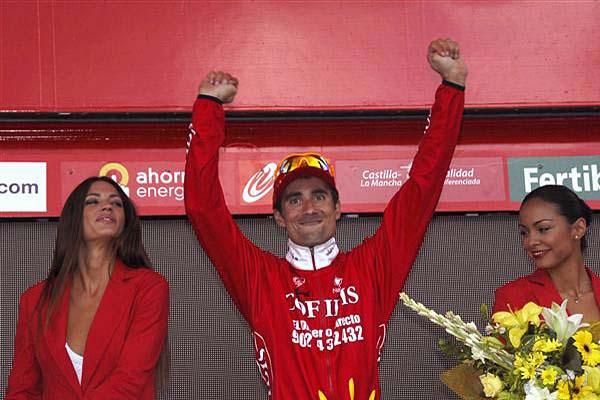 David Moncouti&eacute; (Cofidis) on the podium.