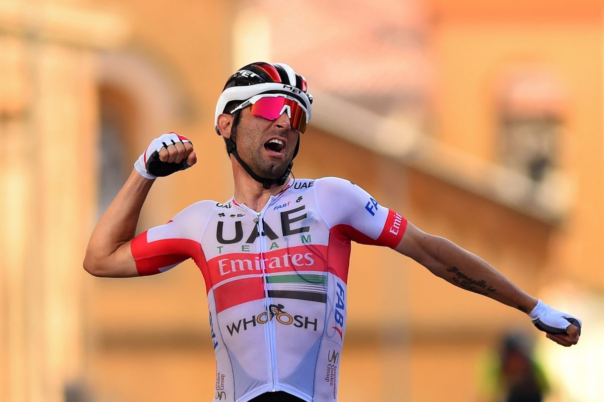 Giro dItalia 2020 103rd Edition 2nd stage Alcamo Agrigento 149 km 04102020 Diego Ulissi ITA UAE Team Emirates photo Dario BelingheriBettiniPhoto2020