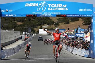 Trek-Segafredo's Toms Skujins wins stage 3 of the 2018 Tour of California