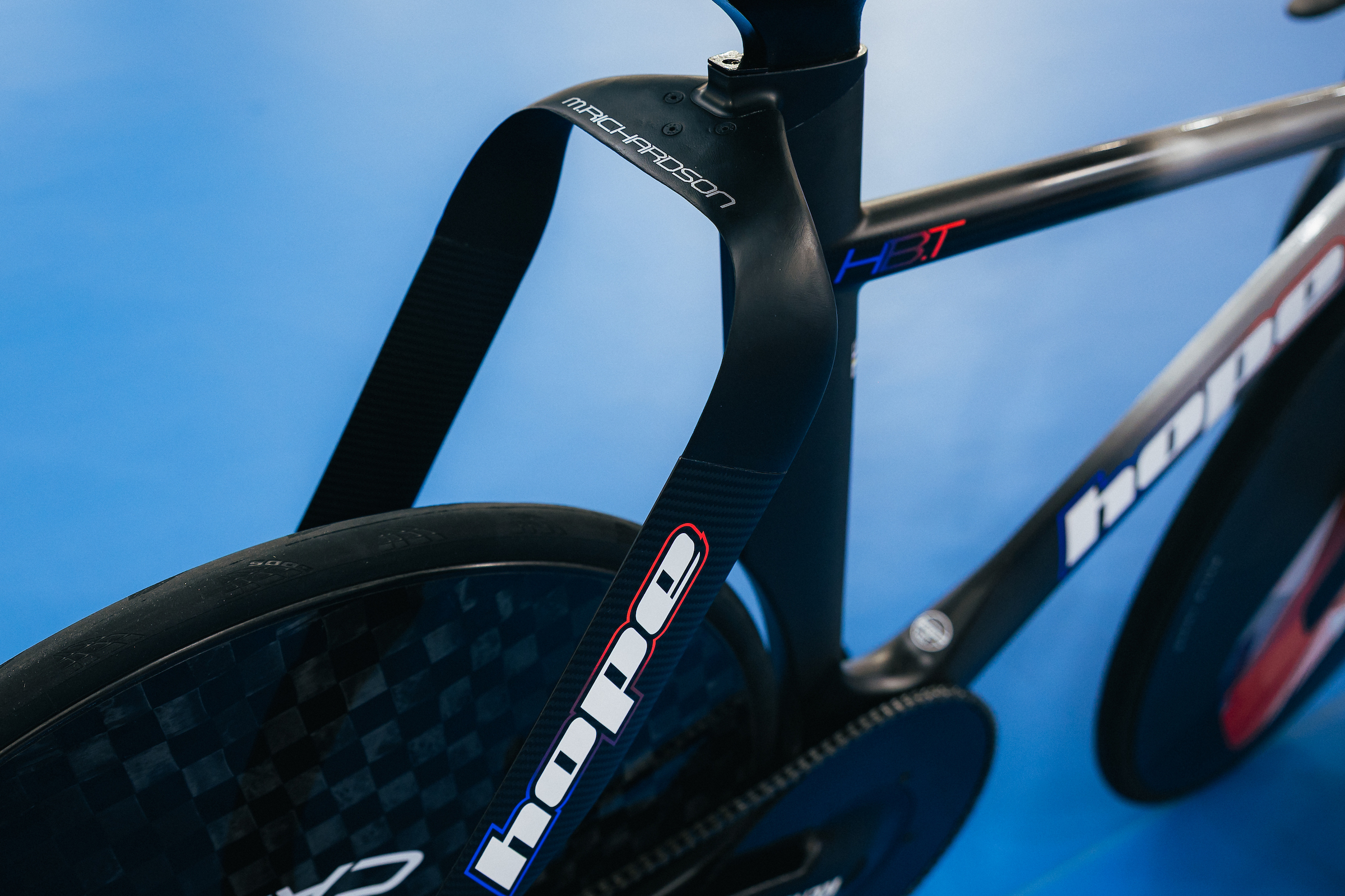 Details of the Hope HB.T used by GB Cycling Team