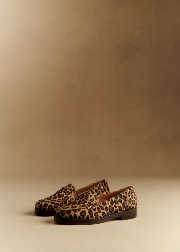 Andrea Loafers - Leopard - Bovine Leather - Sézane